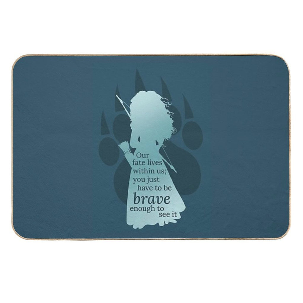 Brave Merida  Repositionable Bath Mat