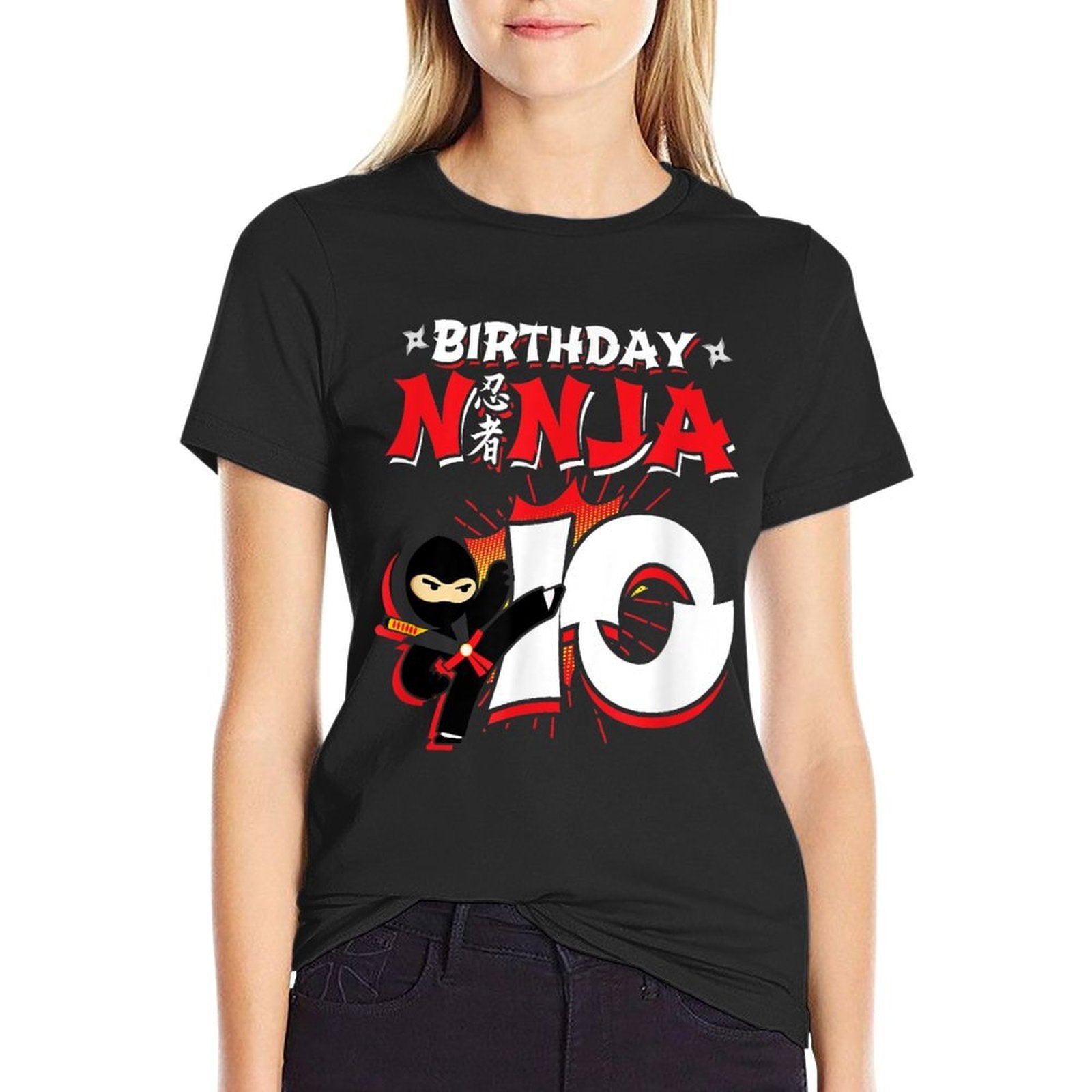 Ninja Birthday Party - 10 Year Old - Birthday Ninja 10  Durable T-Shirt