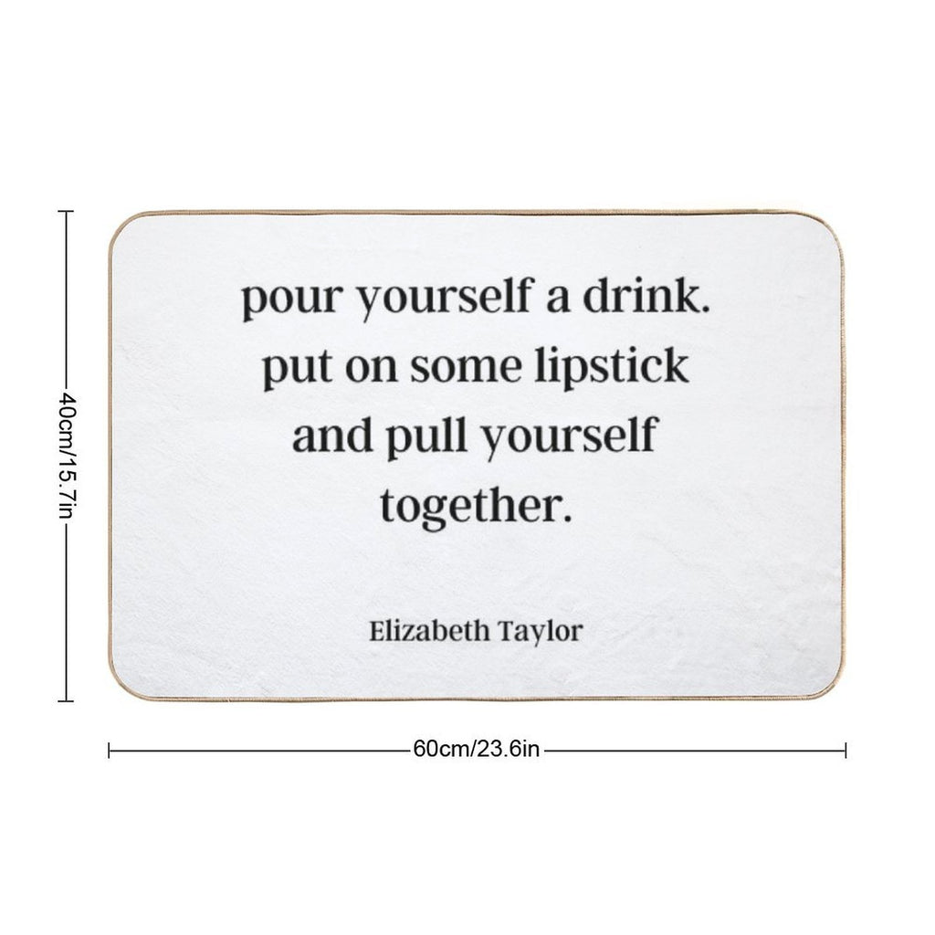 Elizabeth Taylor Advice  Fade-Resistant Bath Mat