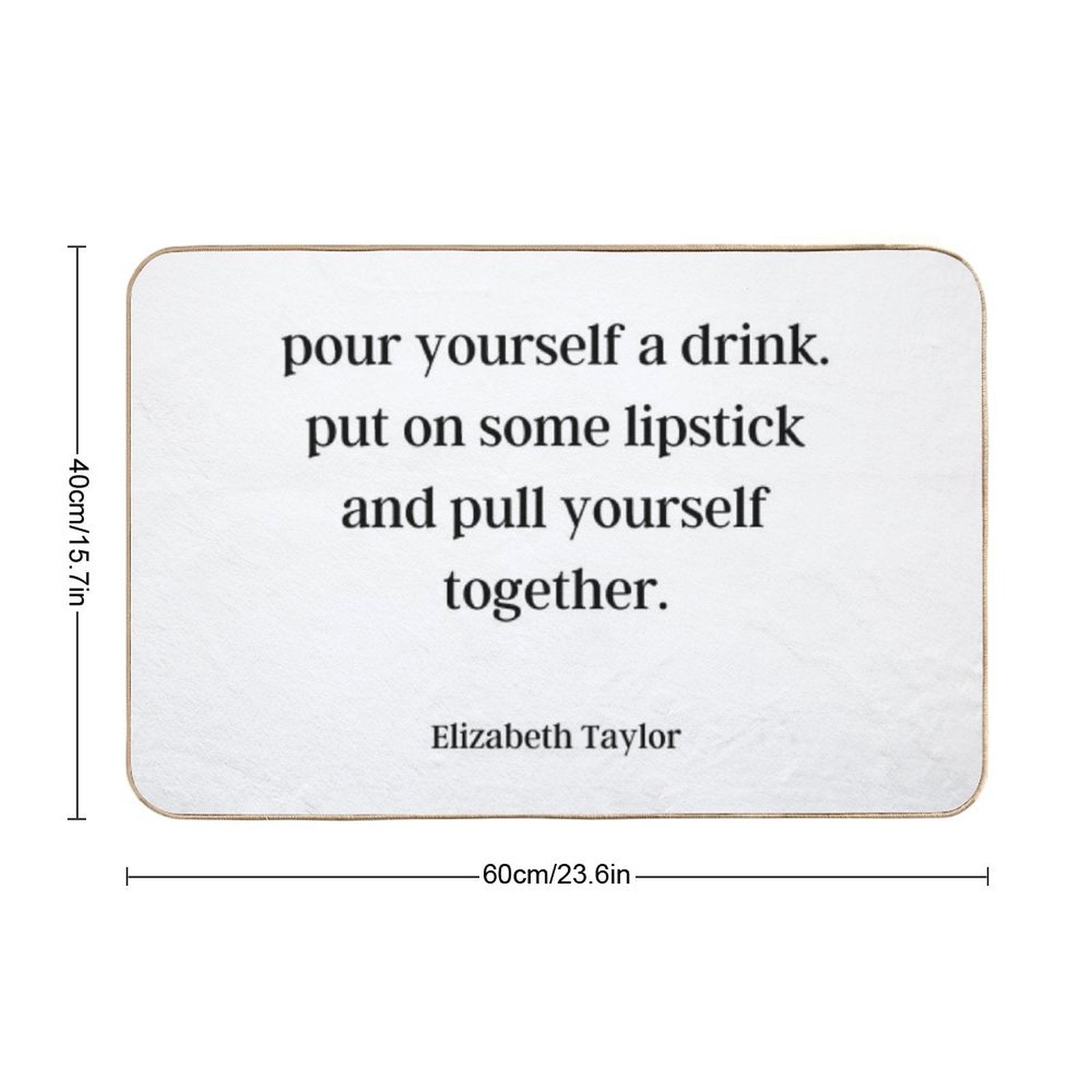 Elizabeth Taylor Advice  Fade-Resistant Bath Mat
