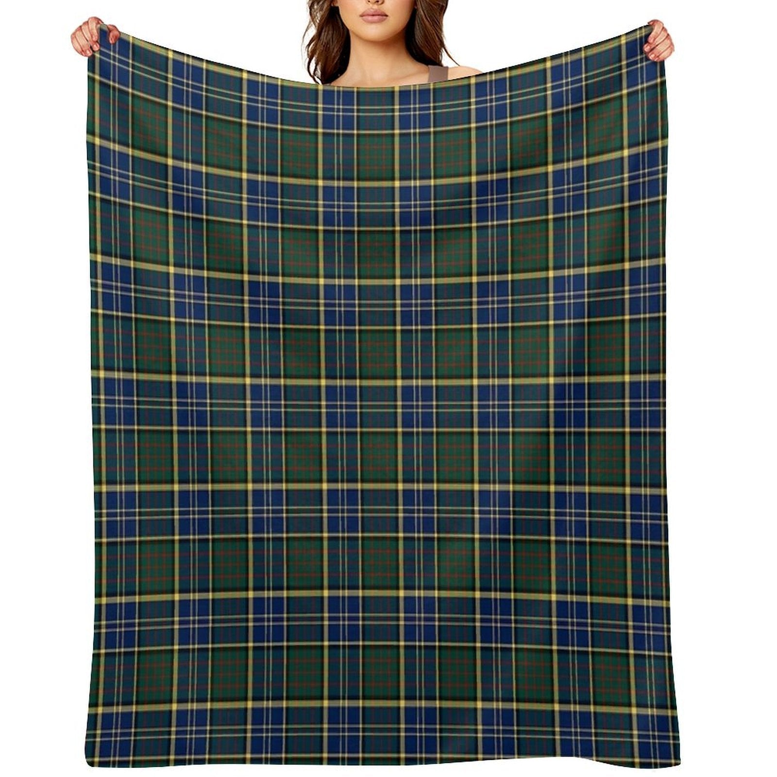 Clan MacMillan Hunting Tartan Eco-conscious Throw Blanket