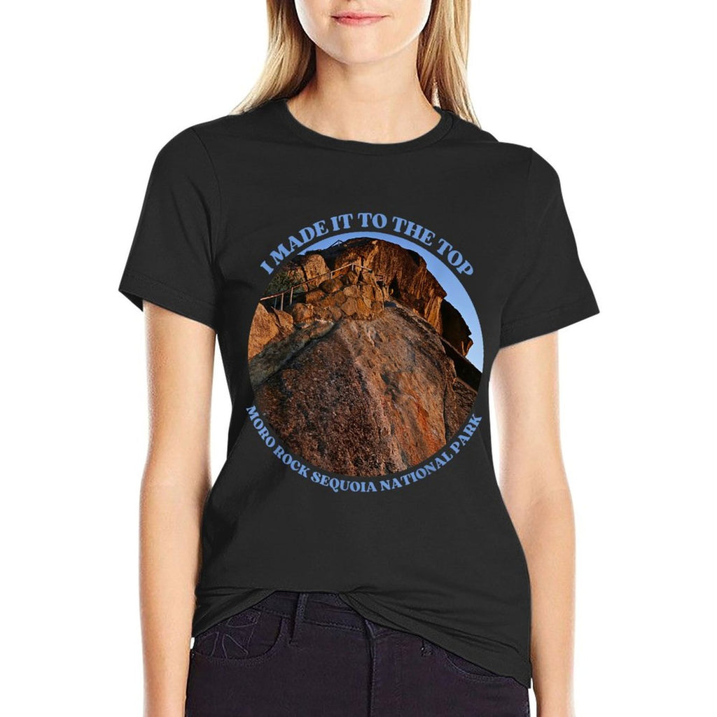Sequoia National Park Moro Rock California Forest Redwoods  Durable T-Shirt