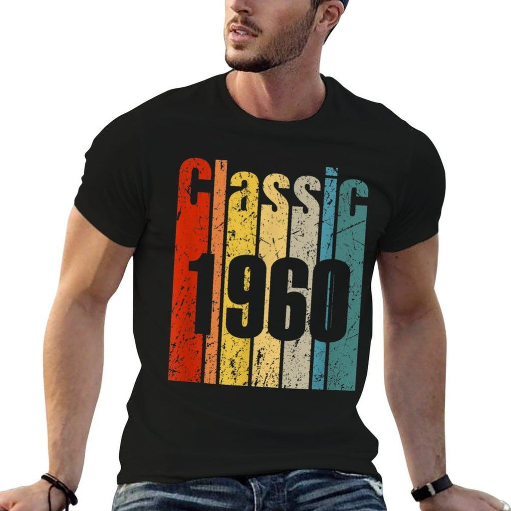 Vintage 1960 60 Years Old Retro 50th Birthday Gift Born 1960  Vintage-inspired T-Shirt