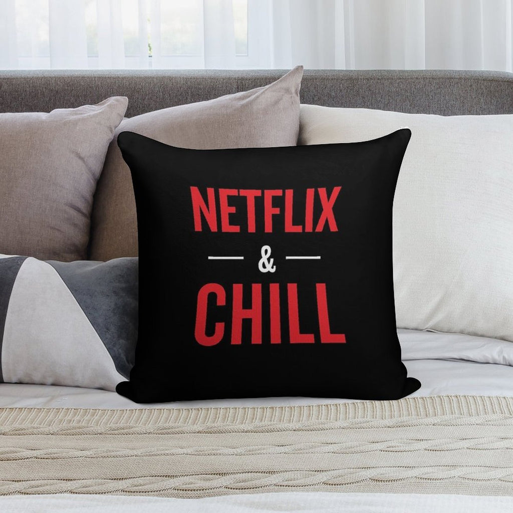 Netflix And Chill Soft Style Accent Throw Pillow
