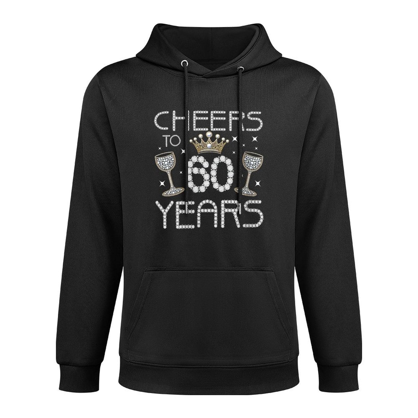 Womens Cheers To 60 Years Happy 60th Birthday Party Women Girls Customizable Surface Hoodie