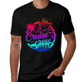 Cruise Crew 2025 Summer Vacation Trip Funny Matching Group  Trendy Pattern T-Shirt