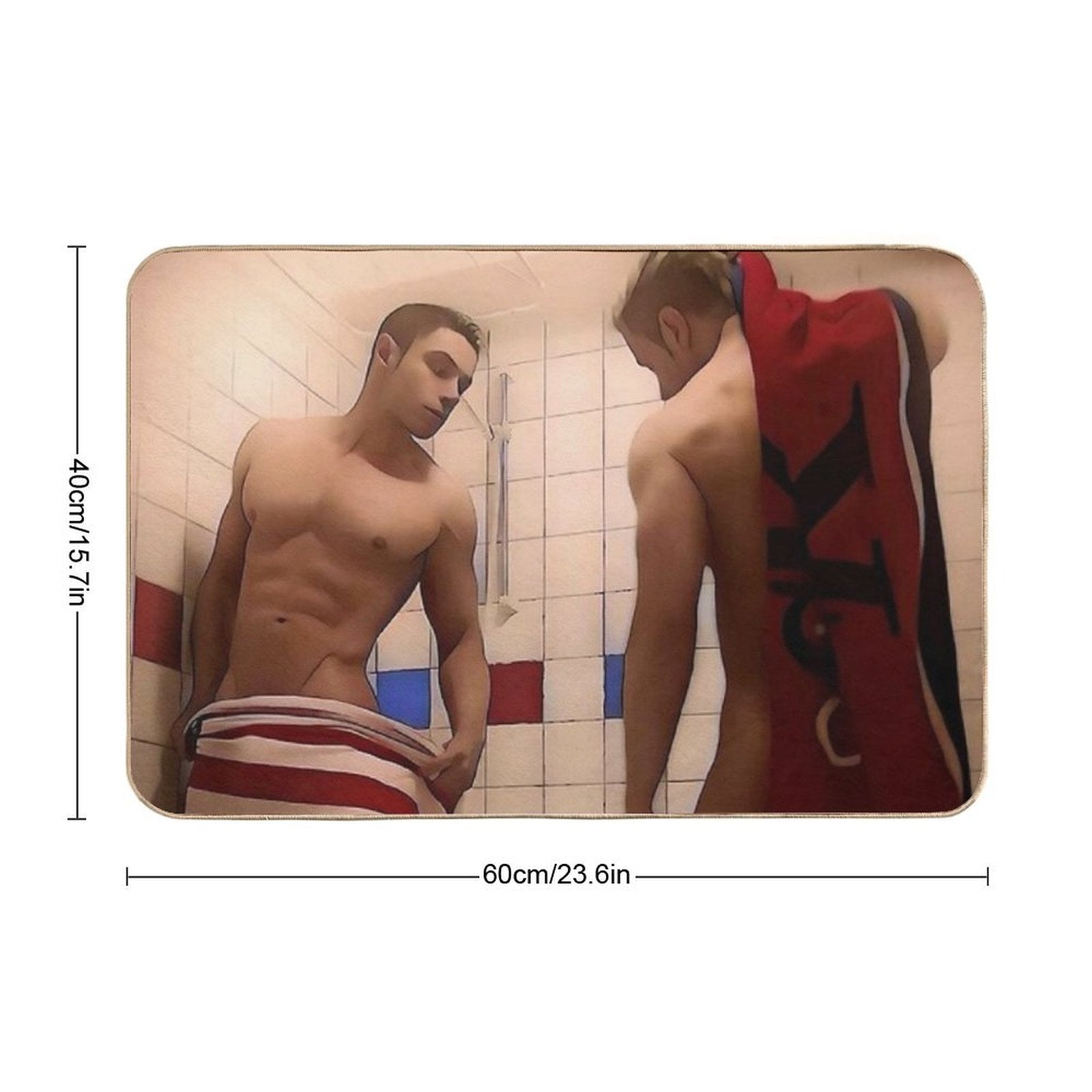 Frat House Flirtation  Non-Slip Bath Mat