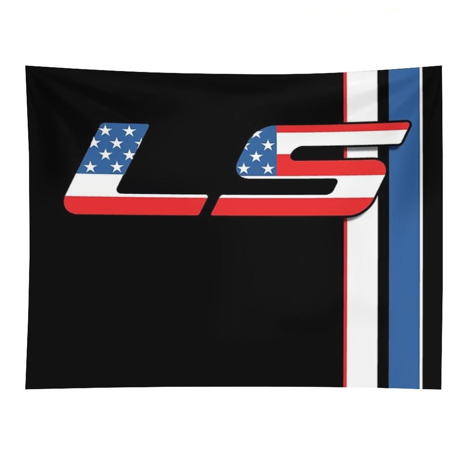 LSX Murica USA V8 Racing LS Flag Stripes Tapestry