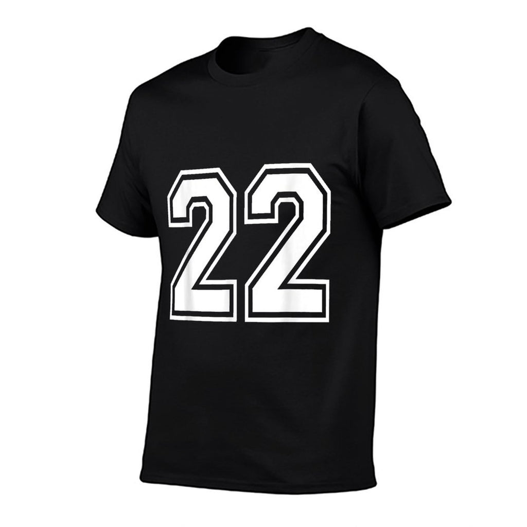 Number 22 Varsity Sports Team Jersey 22nd Birthday 22 Years  Cotton T-Shirt
