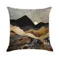 Copper And Gold Mountains Soft Decorative Cover Throw Pillow