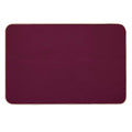 Burgundy Solid.  Long-Lasting Bath Mat