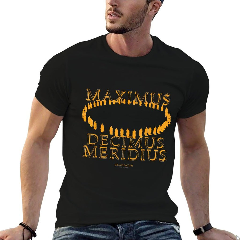 Gladiator Maximus Decimus Meridius Yellow  Tagless Design T-Shirt