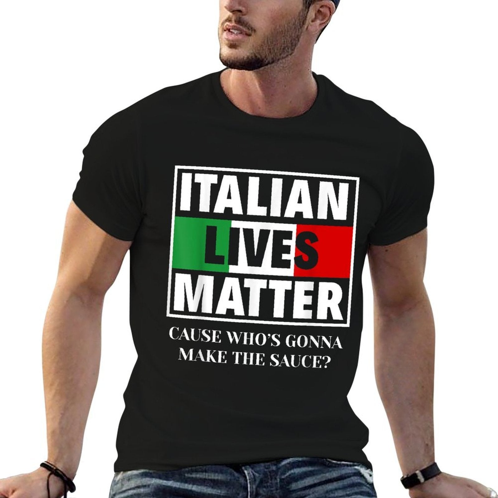 Italian Lives Matter Cook Funny Italy Italian  Moisture-wicking T-Shirt