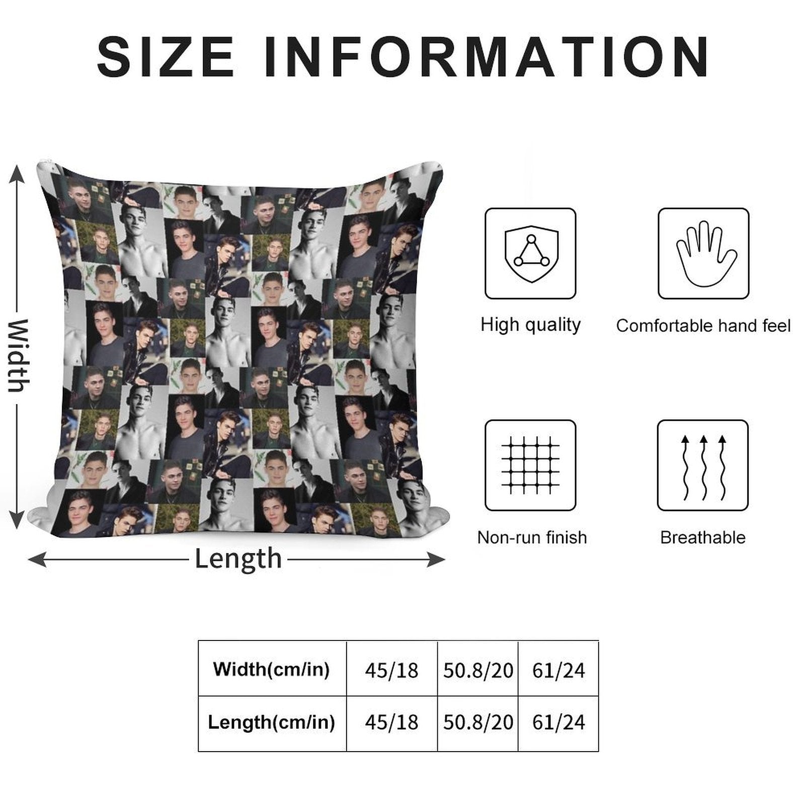 Hardin Scott Photo Edit Soft Reinforced Edging Throw Pillow