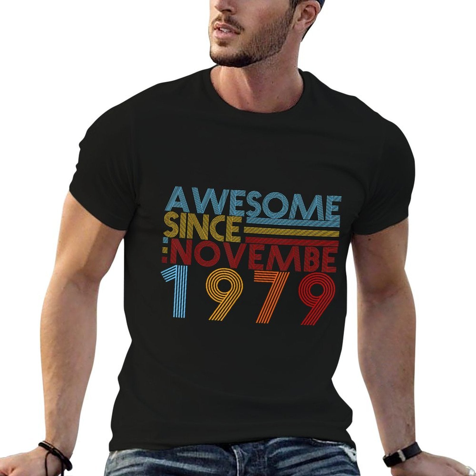 Nov 1979 40 Years Old 40th Birthday Gift For Men Women Kid  Vintage-inspired T-Shirt