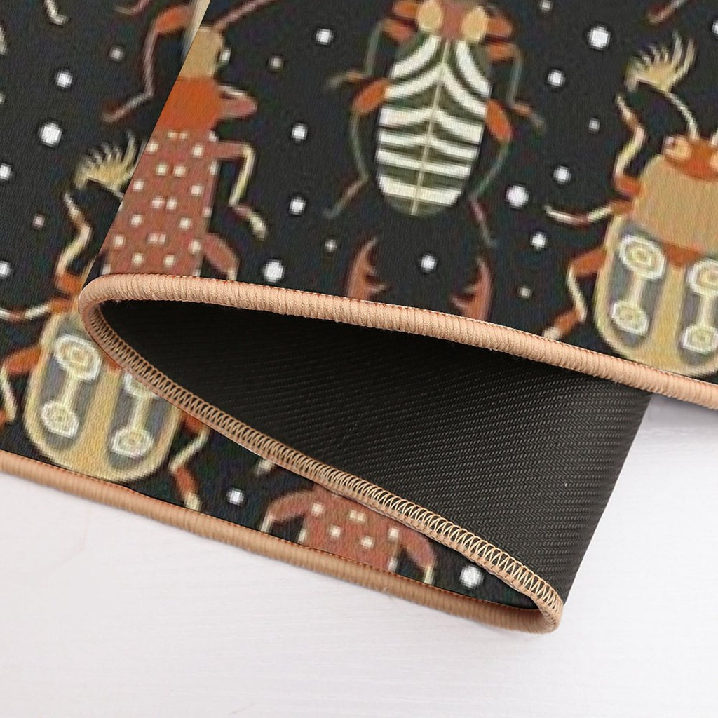 Retro Bugs  Toxin-Free Bath Mat