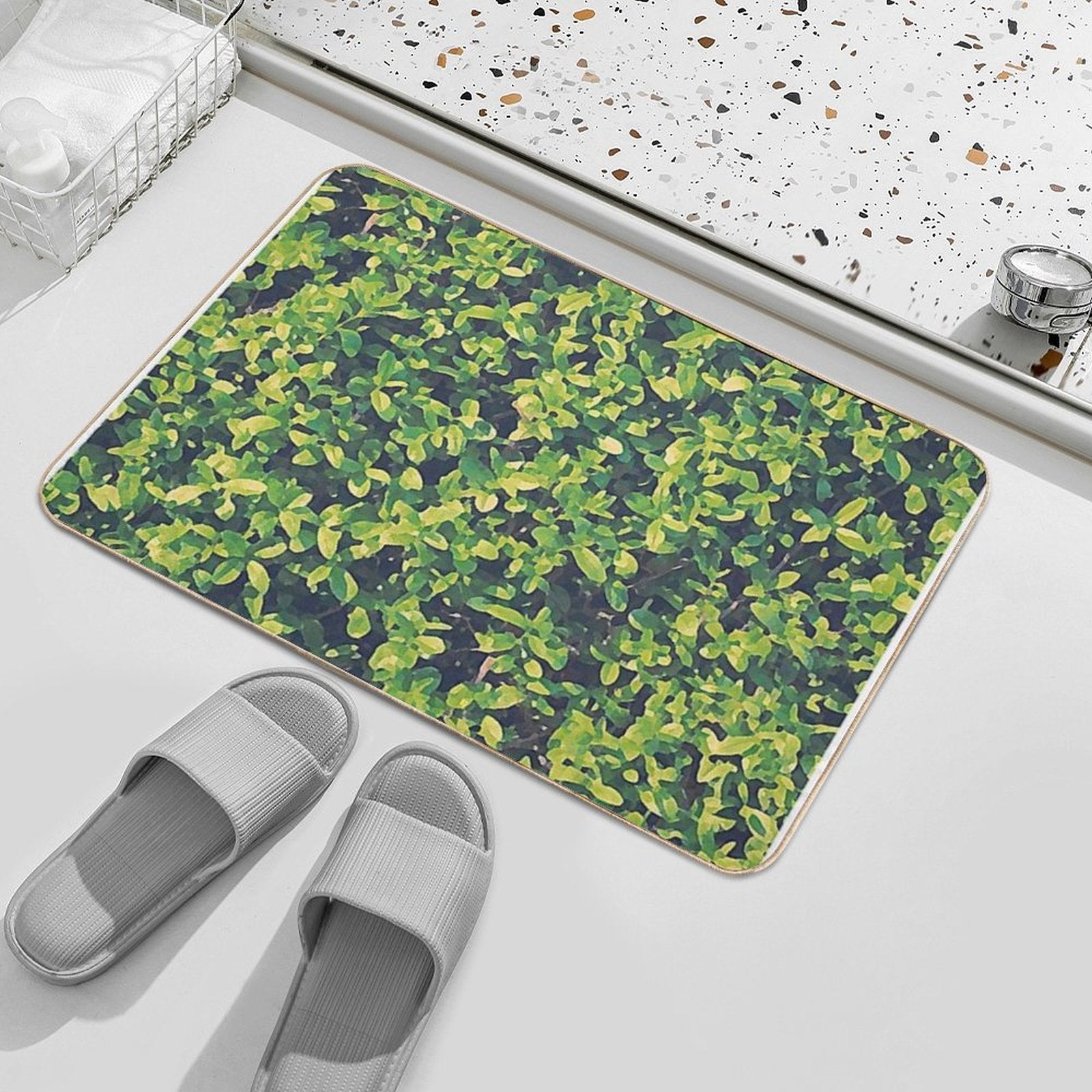 Ghibli Style Hedge  Absorbent Bath Mat