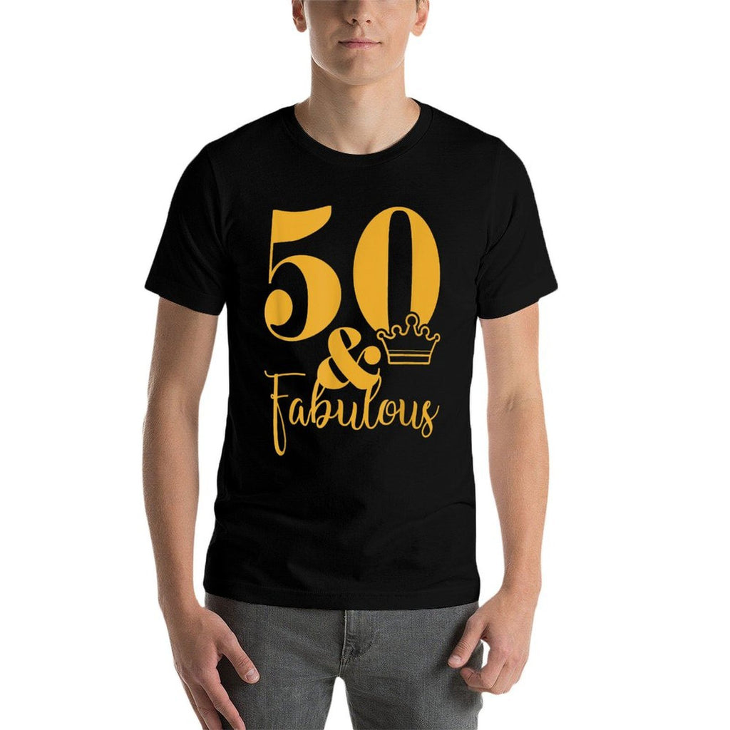 50 And Fabulous 50th Birthday Party Crown  Odor-resistant T-Shirt