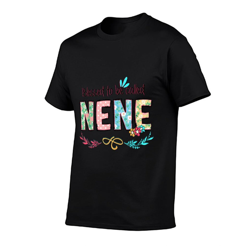 Blessed to Be Called Nene Floral Mothers Day  Moisture-wicking T-Shirt