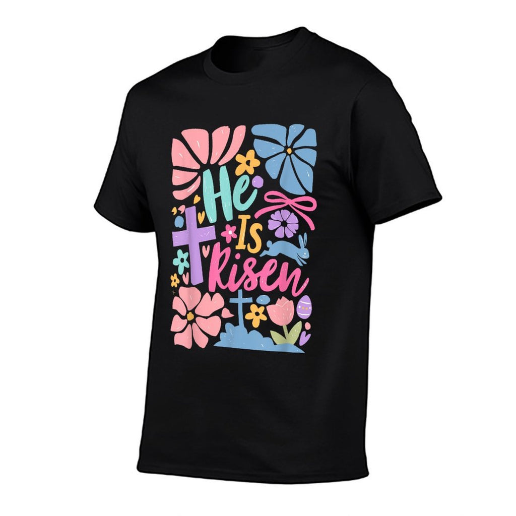 He Is Risen Easter Cross Coquette Jesus Christian Religious  Affordable Price T-Shirt