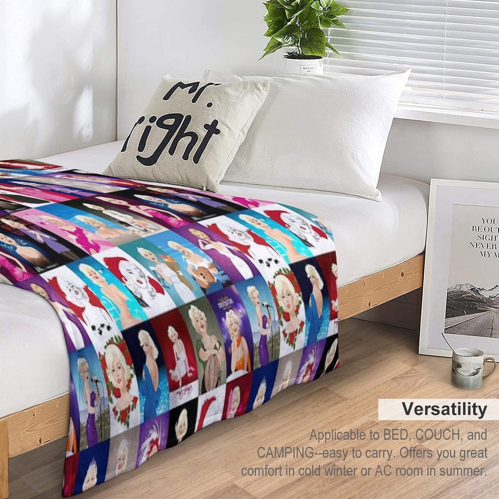 MM Patchwork Lightweight Throw Blanket
