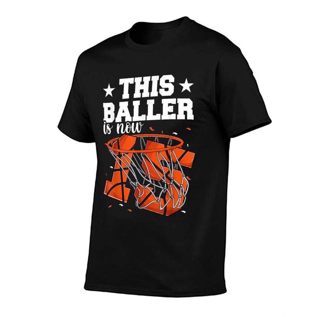 15th Birthday Basketball Boys, Baller 15 Year Old Bday  Wrinkle-resistant T-Shirt