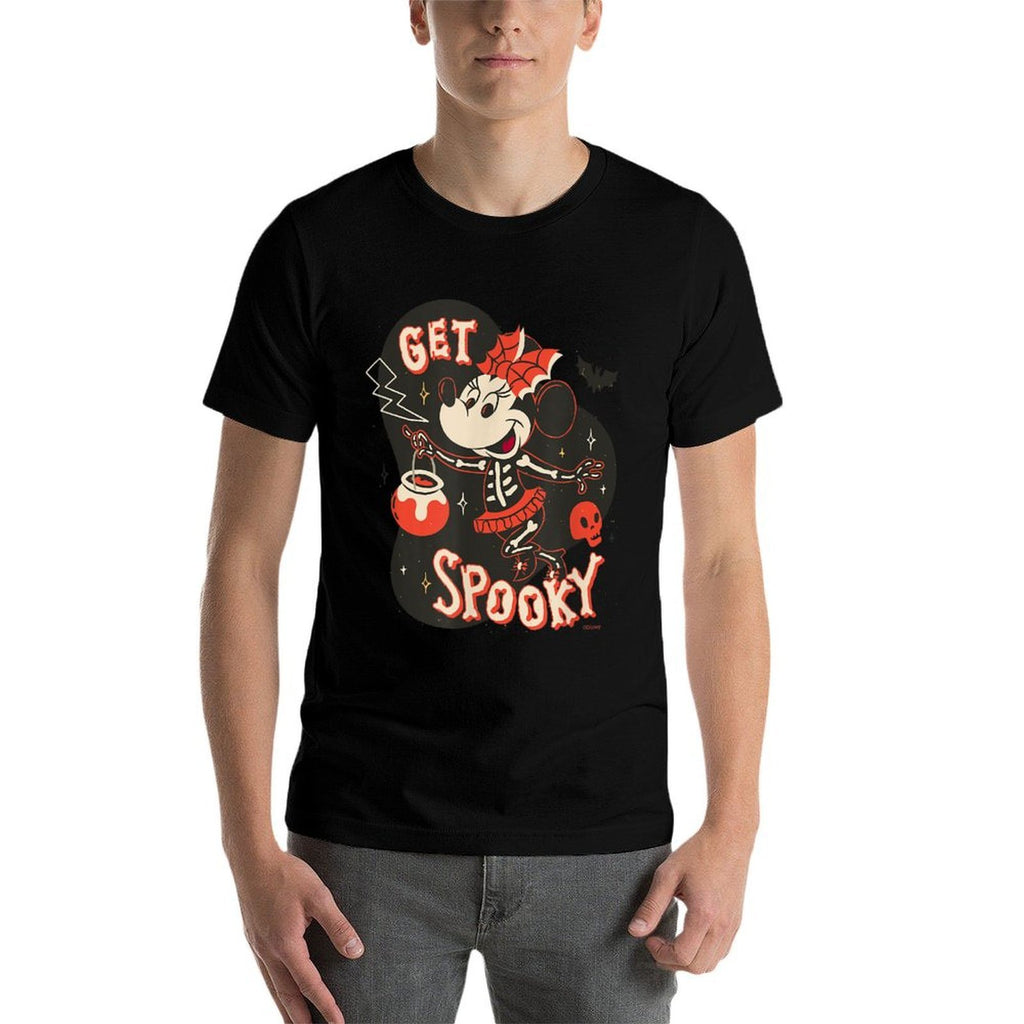 Disney Minnie Mouse Halloween Skeleton Costume Get Spooky  Versatile T-Shirt