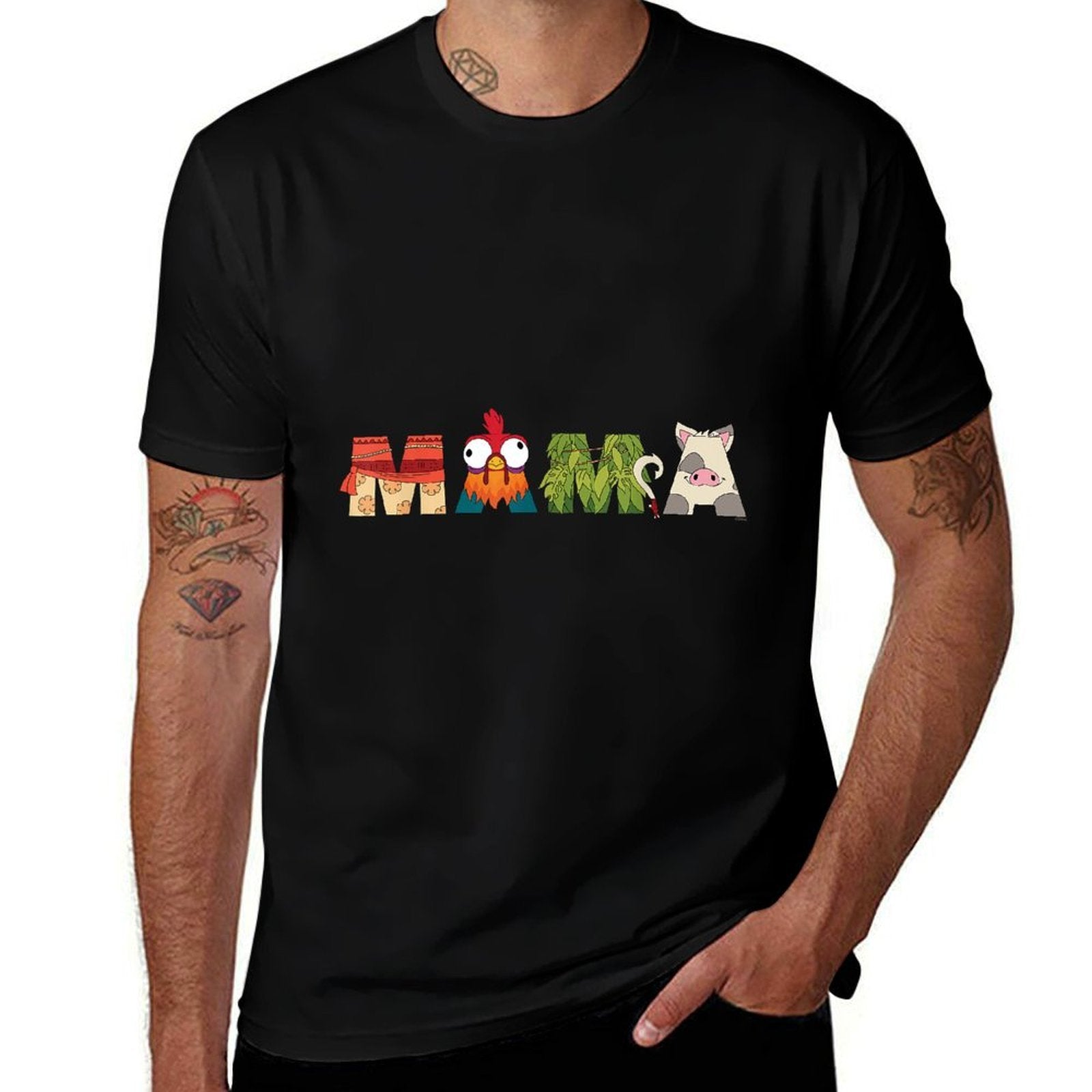 Disney Moana Letters Mama Mothers Day Birthday Gift  Classic T-Shirt