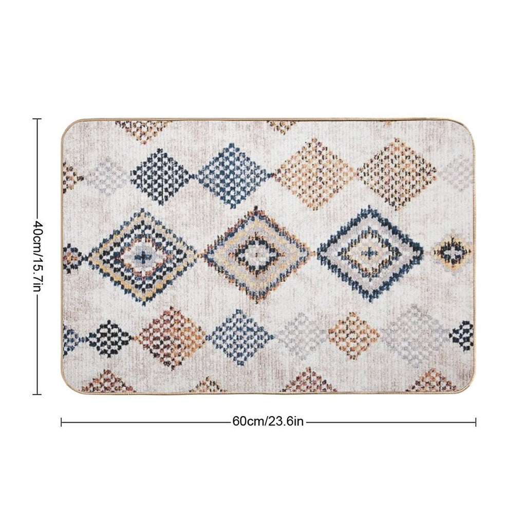 Moroccan Berber Rug Artwork  Toxin-Free Bath Mat