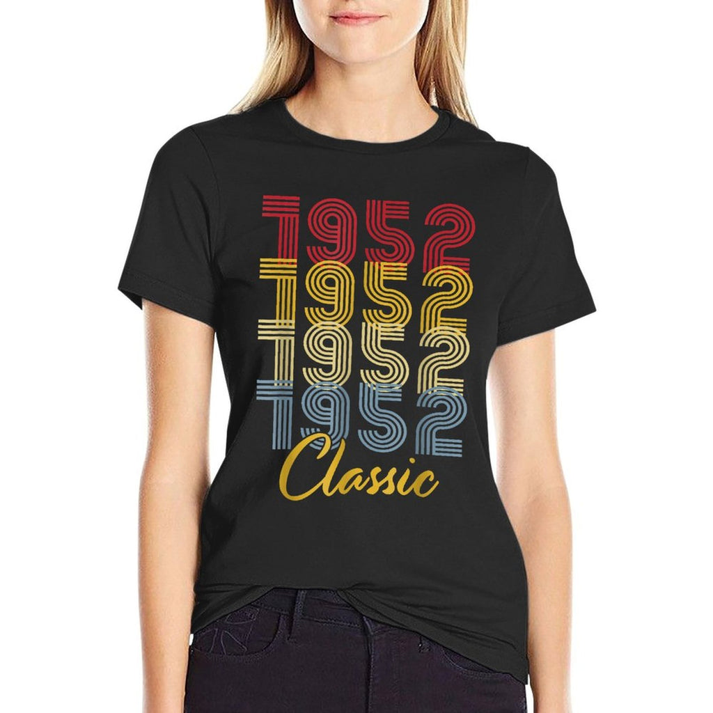70 Birthday Decorations Men 1952 BDay 70th Birthday  Summer-ready Fabric T-Shirt