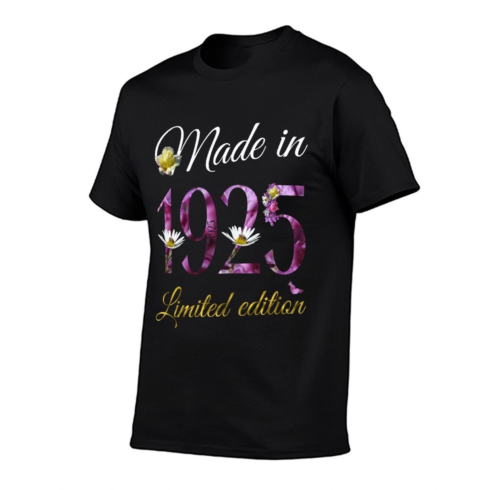 Made in 1925 - 100 Year Old Floral 1925 100th Birthday Gift  Soft T-Shirt