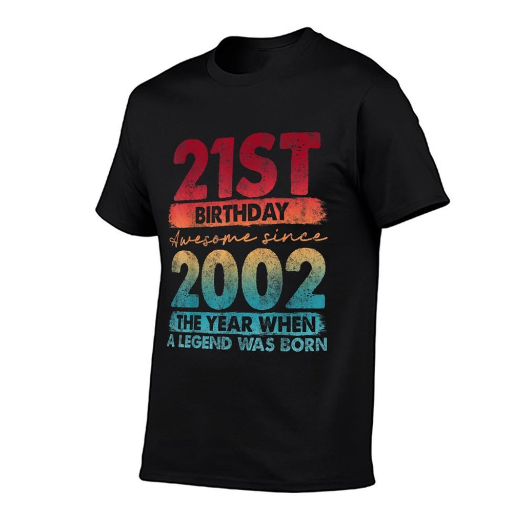 Vintage 2002 21 Year Old Gifts Limited Edition 21st Birthday  Cotton T-Shirt