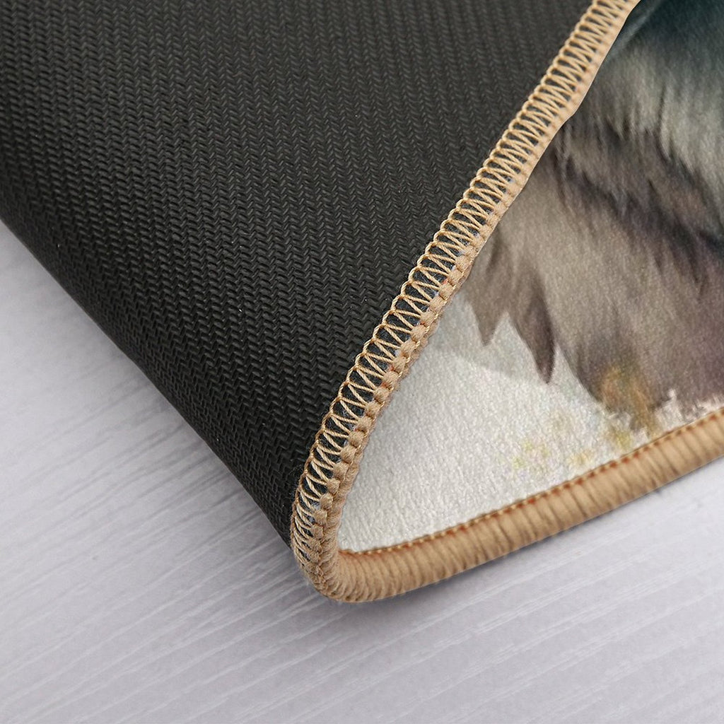 Shadowed Wolf's Stealth  Slip-Resistant Bath Mat