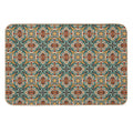 Aztec Art Tile Mexican Textiles Pattern  Long-Lasting Bath Mat