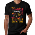 Stepping Into My 50th Birthday Queen Gift for Her Woman Birt  Vintage-inspired T-Shirt