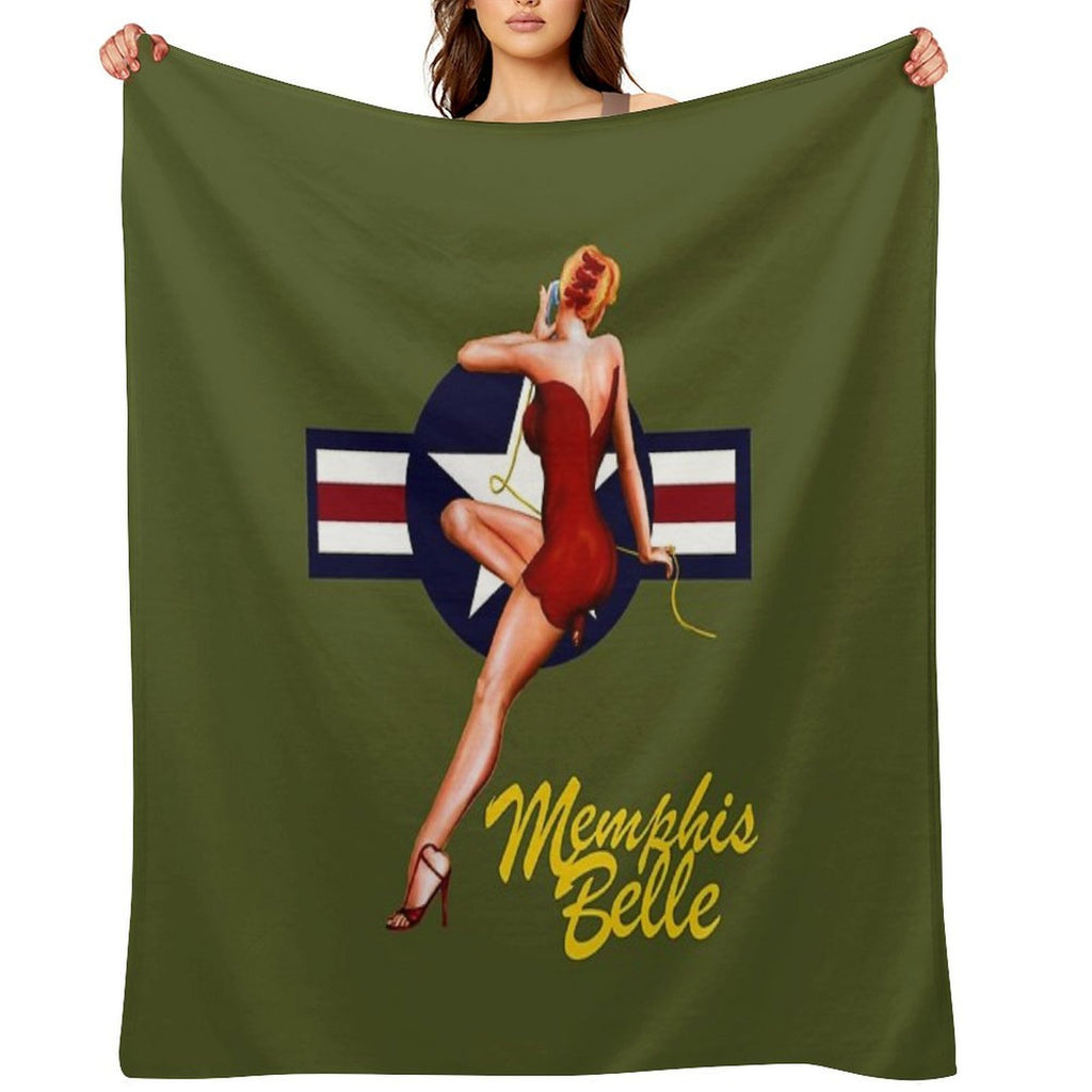 The Memphis Belle Wrinkle-free Throw Blanket