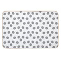 Gray And White Minimal Shape Ornamental Pattern 2022 Trending Color - Hue - Shade - Colour Pantone Ultimate Gray 17-5104  Stain-Proof Bath Mat
