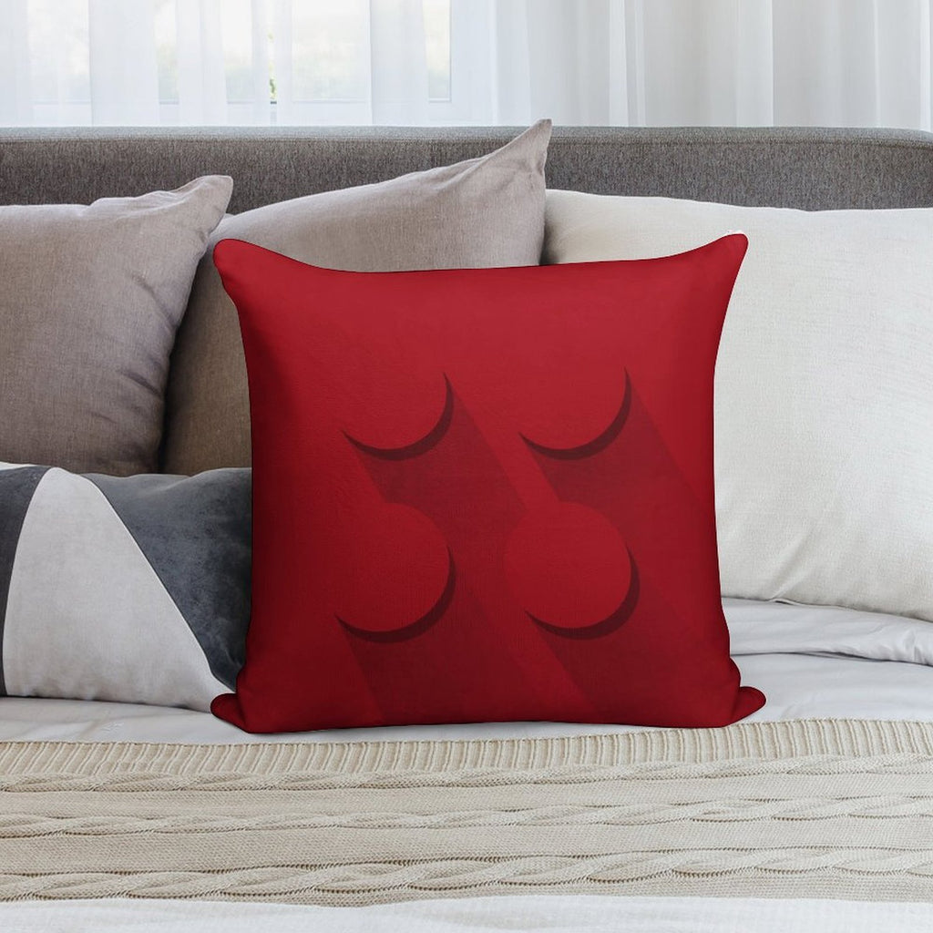 Red Brick Soft Durable Construction Throw Pillow