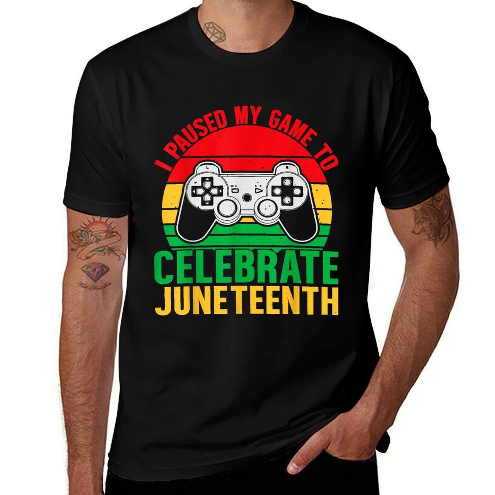 I Paused My Game To Celebrate Juneteenth Gamer Boys Kids  Breathable T-Shirt