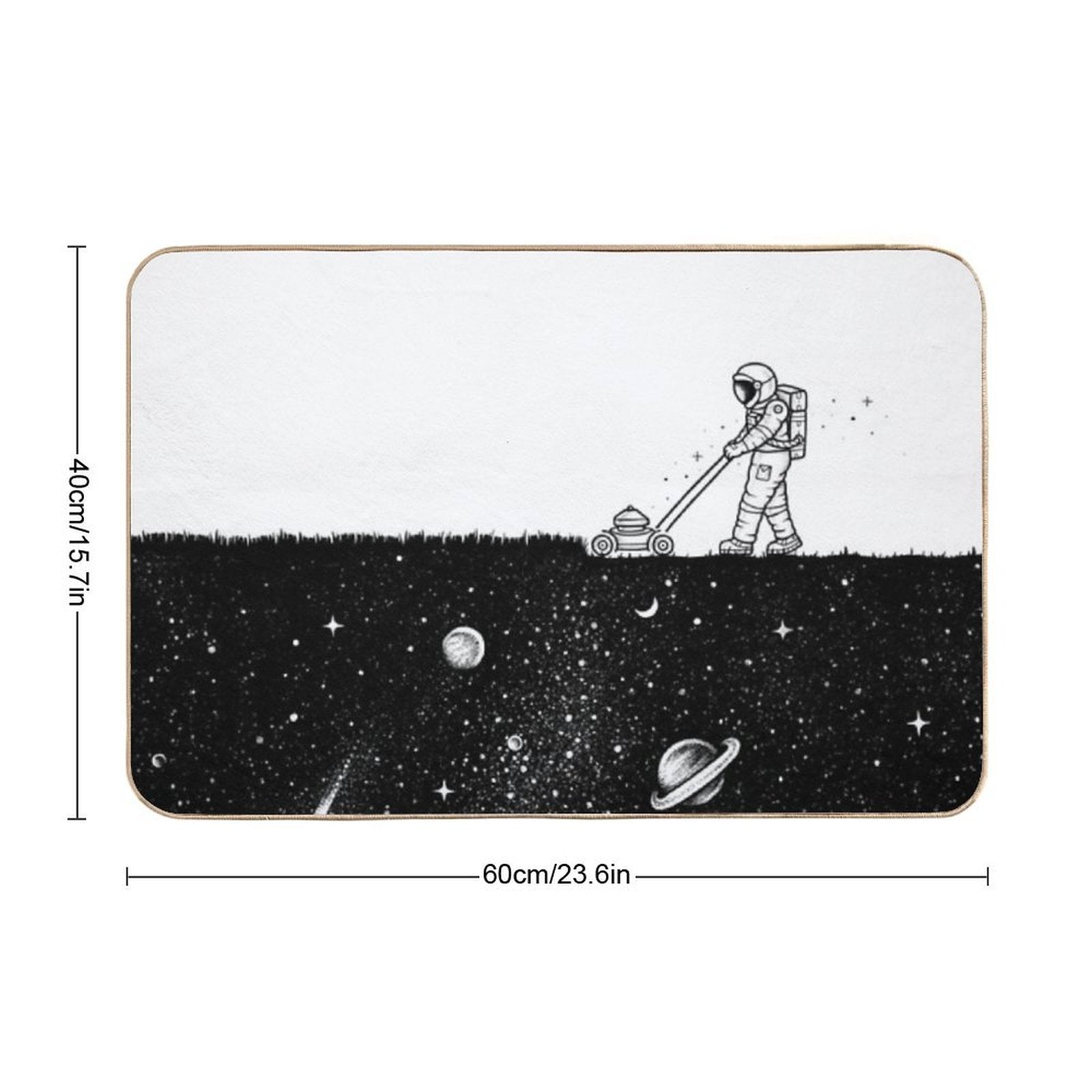 Space Cut  Easy To Clean Bath Mat