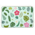 Tropical Nature Monstera Botanical Jungle Illustration Pillow  Multi-Purpose Bath Mat