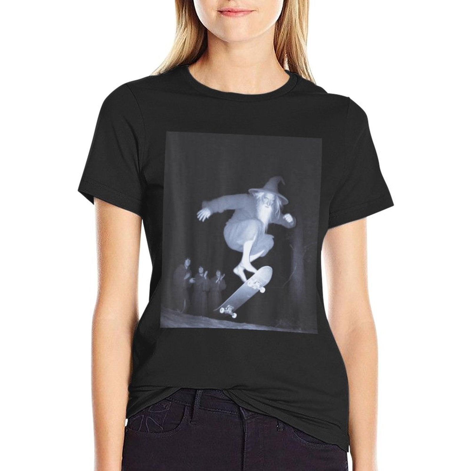 Fantasy Wizard Skating with Their Squad FUNNY  Versatile T-Shirt