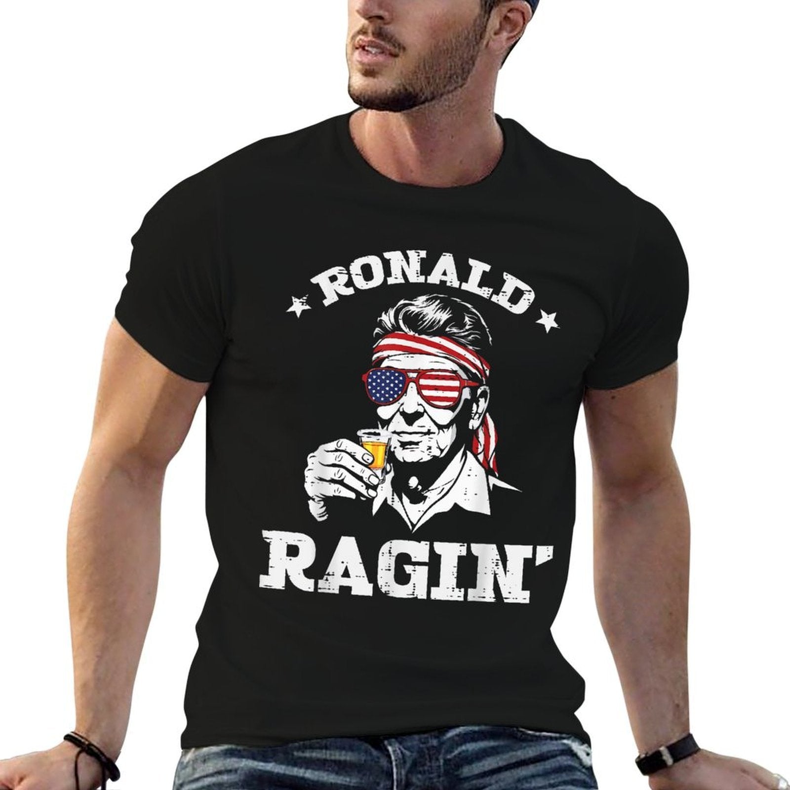 4th Of July Ronald Ragin Funny July Fourth Party Men Women Comfortable T-Shirt