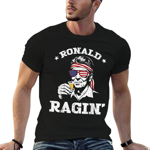 4th Of July Ronald Ragin Funny July Fourth Party Men Women Comfortable T-Shirt