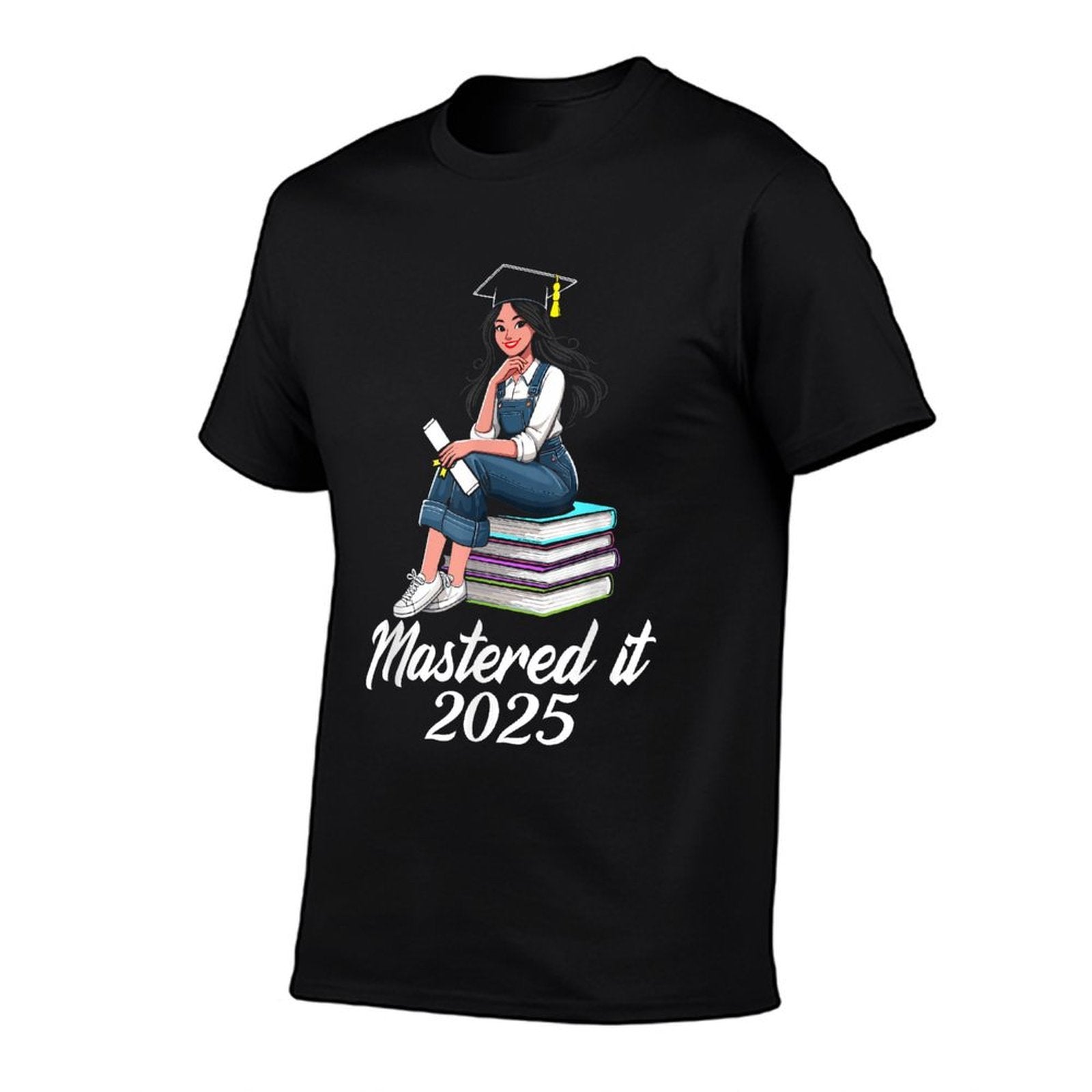 Mastered It 2025 Master Degree Graduation Graduate  Fade-proof Color T-Shirt