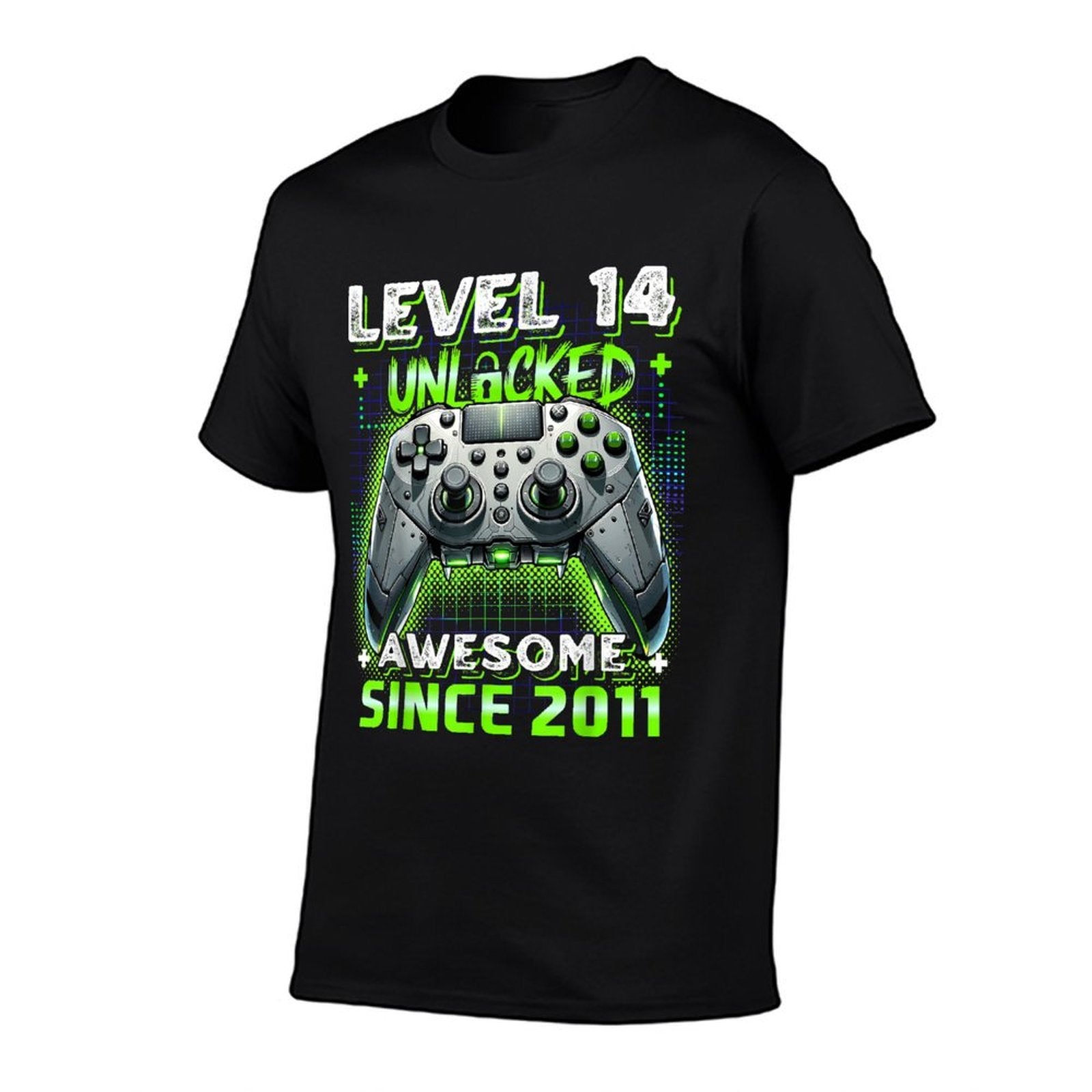 14th Birthday Boy Level 14 Gamer 14 Year Video Game Party  Relaxed-fit T-Shirt