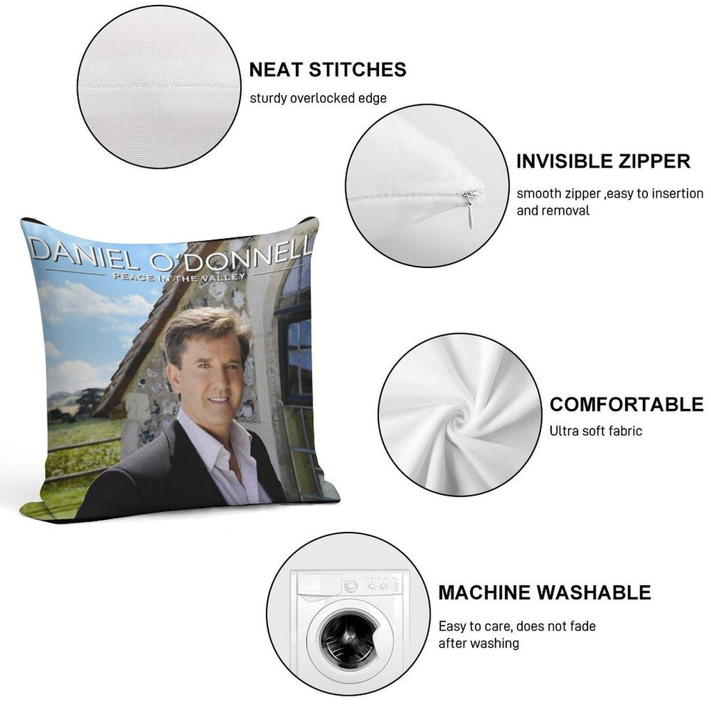 Daniel O'Donnell Peace in The Valley Soft Skin-Friendly Throw Pillow