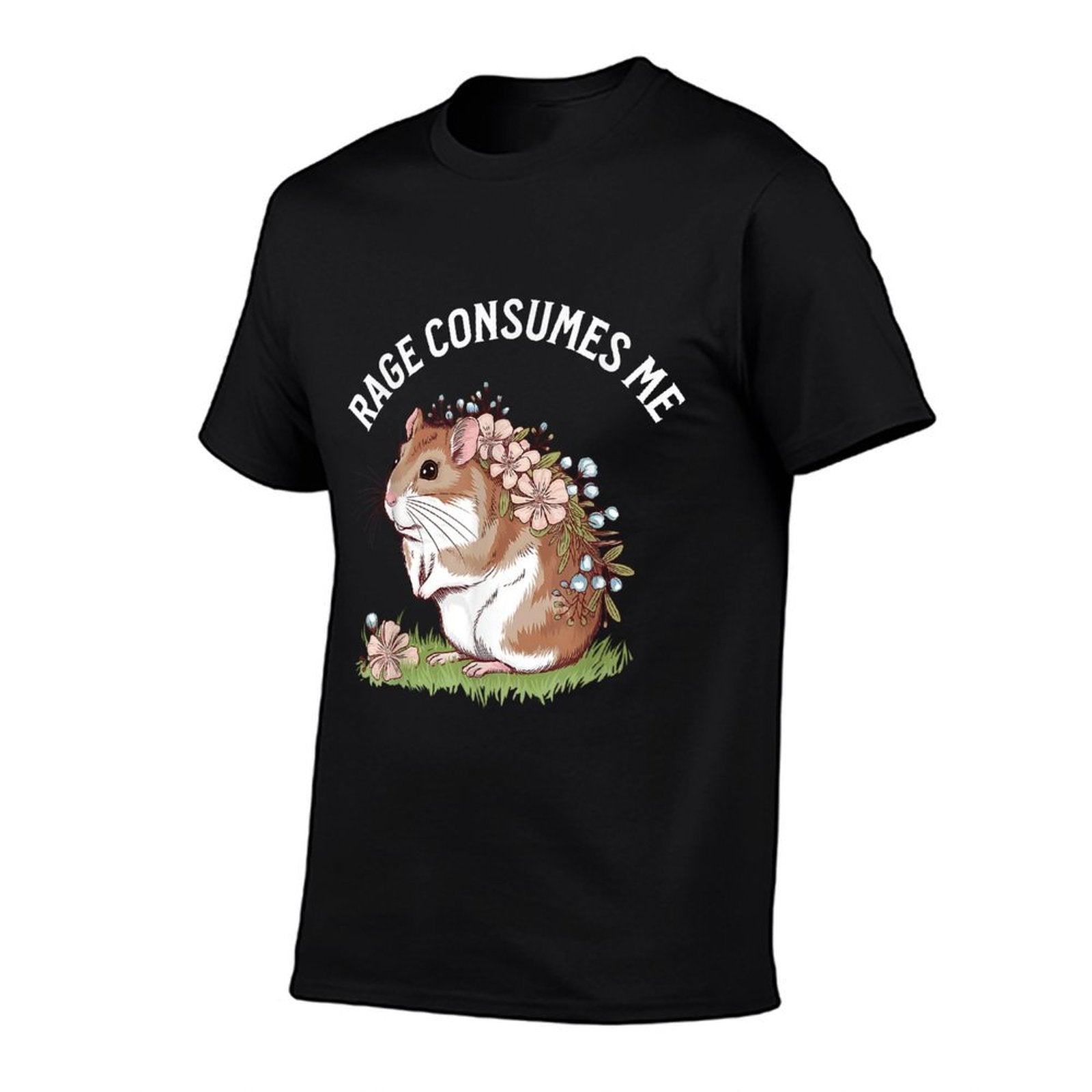 Hamster Rage Consumes Me Colorful Design  Summer-ready Fabric T-Shirt