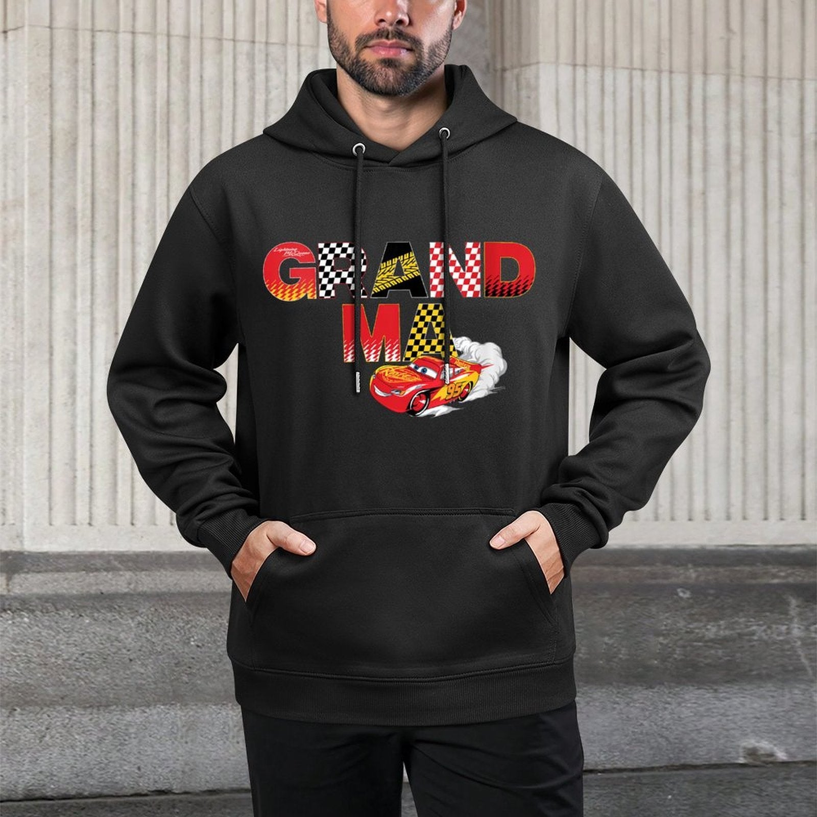 Womens Disney  Pixars Cars Grandma Family Matching Trip Vacation Colorfast Hoodie