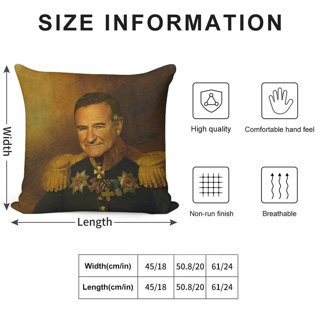 Robin Williams - Replaceface Soft Warmth Comfort Throw Pillow